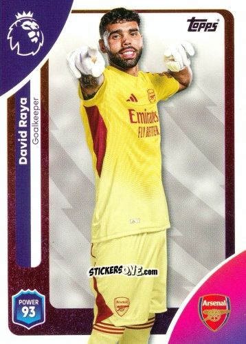 Sticker David Raya - Premier League 2026 Trading Cards
 n. 2 - Topps