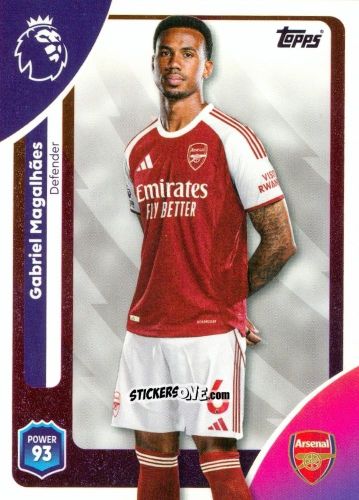 Sticker Gabriel Magalhães - Premier League 2026 Trading Cards
 n. 4 - Topps