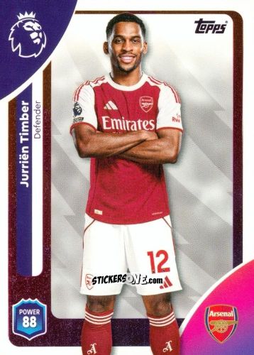 Cromo Jurriën Timber - Premier League 2026 Trading Cards
 n. 5 - Topps