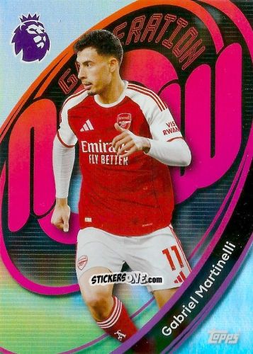 Sticker Gabriel Martinelli - Premier League 2026 Trading Cards
 n. 16 - Topps
