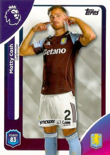 Sticker Matty Cash - Premier League 2026 Trading Cards
 n. 23 - Topps