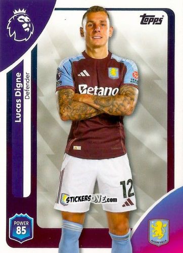 Cromo Lucas Digne - Premier League 2026 Trading Cards
 n. 24 - Topps