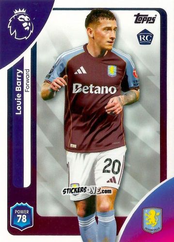 Cromo Louie Barry - Premier League 2026 Trading Cards
 n. 31 - Topps