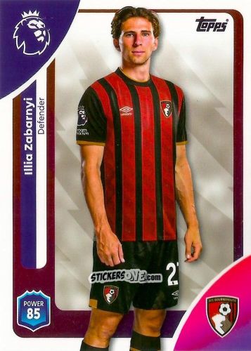 Sticker Illia Zabarnyi - Premier League 2026 Trading Cards
 n. 39 - Topps