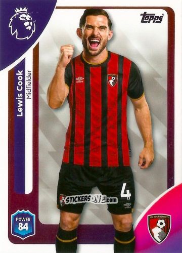 Sticker Lewis Cook - Premier League 2026 Trading Cards
 n. 44 - Topps