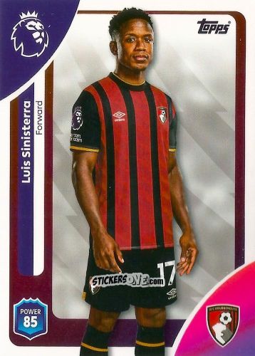 Sticker Luis Sinisterra - Premier League 2026 Trading Cards
 n. 46 - Topps