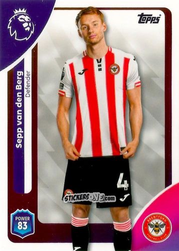 Sticker Sepp van den Berg - Premier League 2026 Trading Cards
 n. 58 - Topps