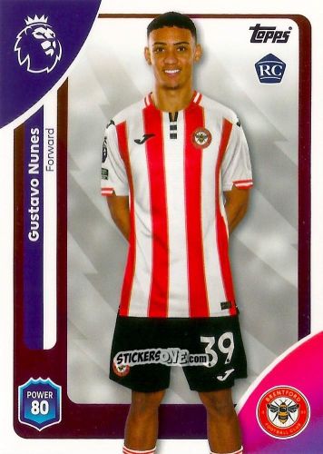 Cromo Gustavo Nunes - Premier League 2026 Trading Cards
 n. 67 - Topps