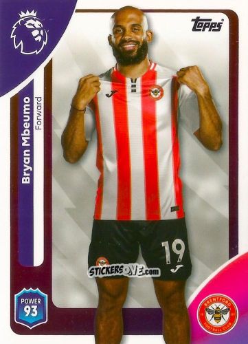 Sticker Bryan Mbeumo - Premier League 2026 Trading Cards
 n. 68 - Topps