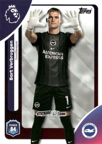 Cromo Bart Verbruggen - Premier League 2026 Trading Cards
 n. 74 - Topps