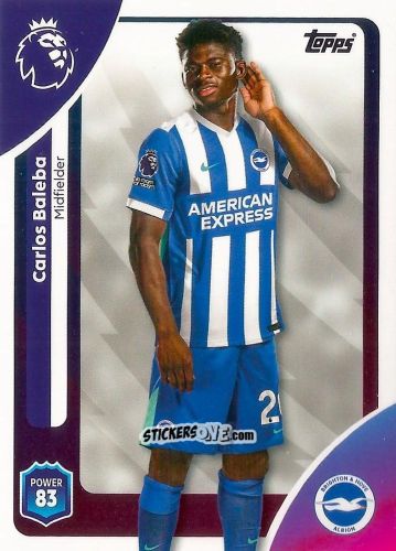 Sticker Carlos Baleba - Premier League 2026 Trading Cards
 n. 80 - Topps