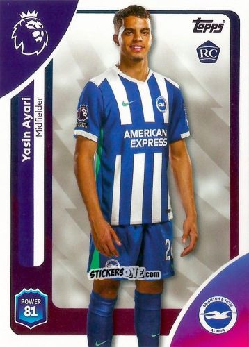 Cromo Yasin Ayari - Premier League 2026 Trading Cards
 n. 82 - Topps