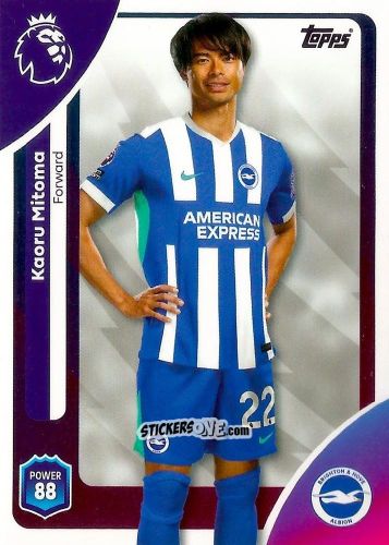 Cromo Kaoru Mitoma - Premier League 2026 Trading Cards
 n. 83 - Topps