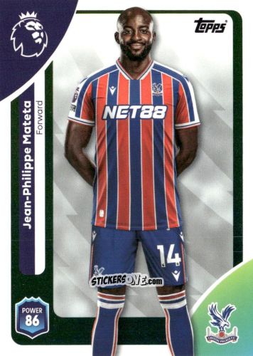 Cromo Jean-Philippe Mateta - Premier League 2026 Trading Cards
 n. 123 - Topps