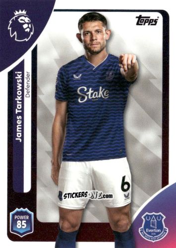 Sticker James Tarkowski - Premier League 2026 Trading Cards
 n. 129 - Topps
