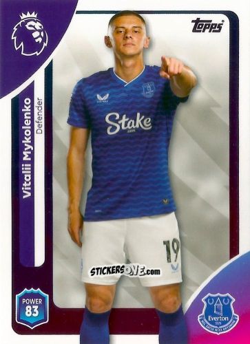 Figurina Vitalii Mykolenko - Premier League 2026 Trading Cards
 n. 131 - Topps