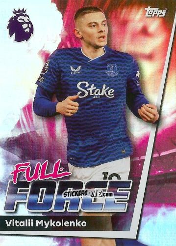 Sticker Vitalij Mykolenko - Premier League 2026 Trading Cards
 n. 143 - Topps