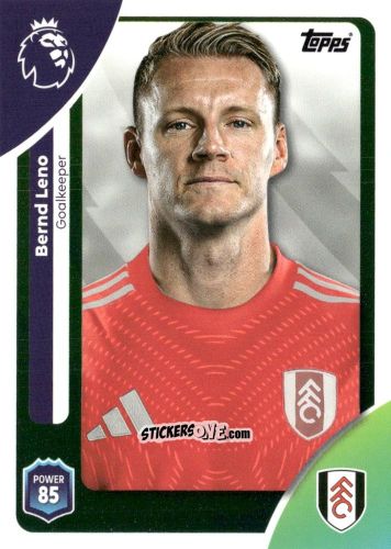 Cromo Bernd Leno - Premier League 2026 Trading Cards
 n. 146 - Topps