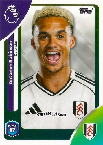 Sticker Antonee Robinson - Premier League 2026 Trading Cards
 n. 150 - Topps