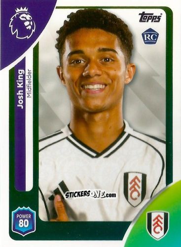 Figurina Josh King - Premier League 2026 Trading Cards
 n. 152 - Topps