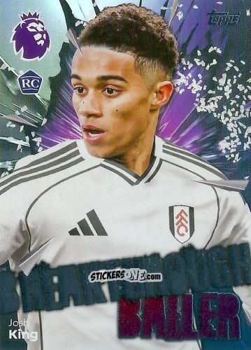 Cromo Josh King - Premier League 2026 Trading Cards
 n. 162 - Topps