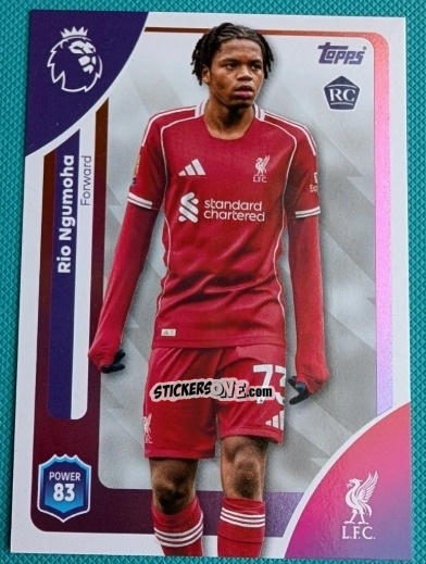 Cromo Rio Ngumoha - Premier League 2026 Trading Cards
 n. 172 - Topps