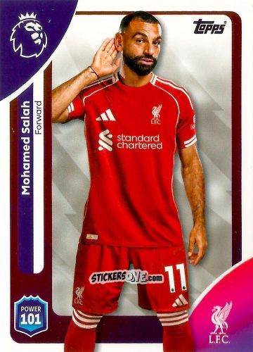 Cromo Mohamed Salah - Premier League 2026 Trading Cards
 n. 174 - Topps