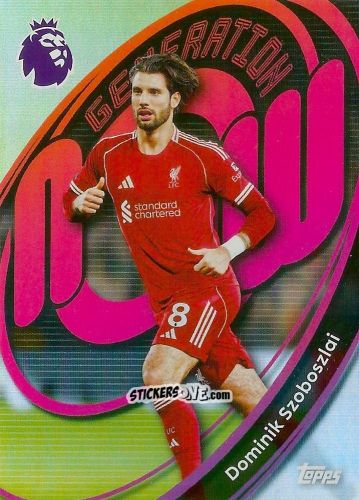 Sticker Dominik Szoboszlai - Premier League 2026 Trading Cards
 n. 178 - Topps