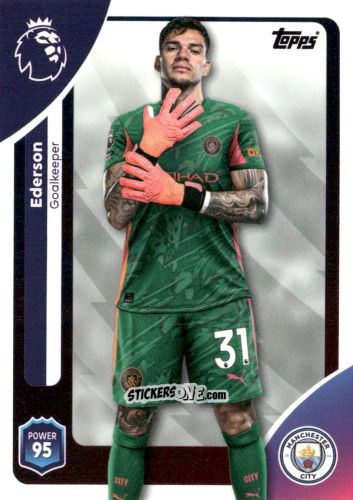 Figurina Ederson - Premier League 2026 Trading Cards
 n. 182 - Topps