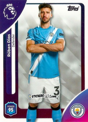 Figurina Rúben Dias - Premier League 2026 Trading Cards
 n. 183 - Topps