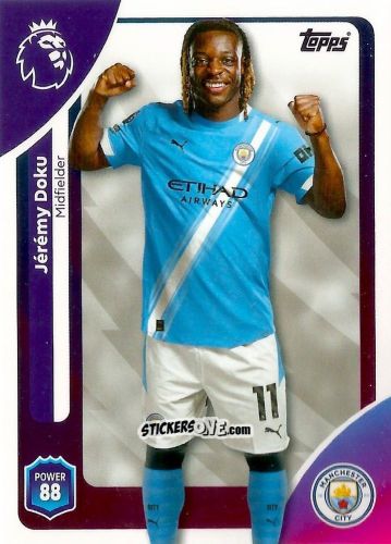 Cromo Jérémy Doku - Premier League 2026 Trading Cards
 n. 189 - Topps