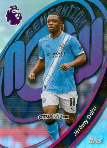 Sticker Jérémy Doku - Premier League 2026 Trading Cards
 n. 196 - Topps