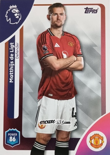 Sticker Matthijs De Ligt - Premier League 2026 Trading Cards
 n. 201 - Topps
