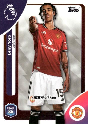 Cromo Leny Yoro - Premier League 2026 Trading Cards
 n. 202 - Topps