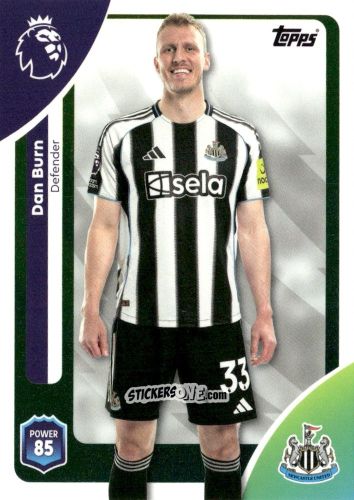 Figurina Dan Burn - Premier League 2026 Trading Cards
 n. 219 - Topps