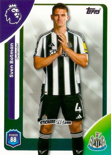 Sticker Sven Botman - Premier League 2026 Trading Cards
 n. 220 - Topps