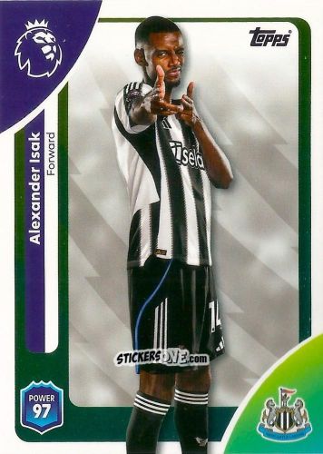 Sticker Alexander Isak - Premier League 2026 Trading Cards
 n. 231 - Topps