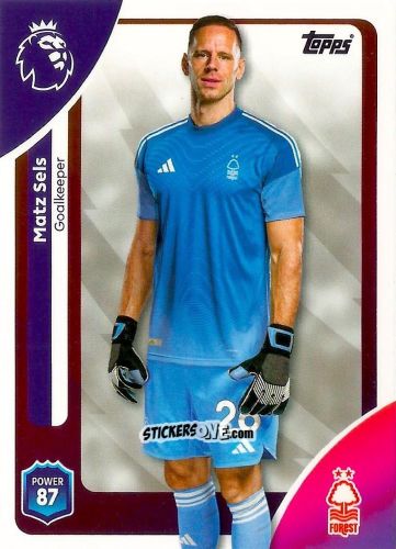 Cromo Matz Sels - Premier League 2026 Trading Cards
 n. 236 - Topps
