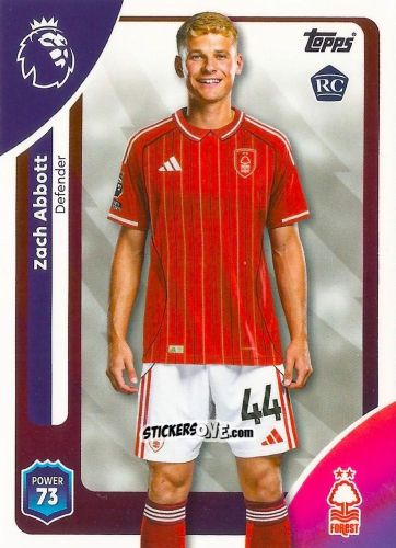 Cromo Zach Abbott - Premier League 2026 Trading Cards
 n. 241 - Topps