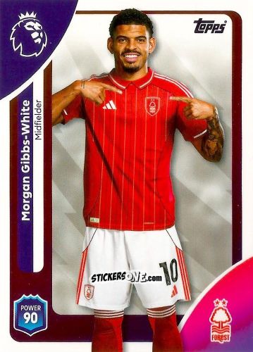 Sticker Morgan Gibbs-White - Premier League 2026 Trading Cards
 n. 245 - Topps