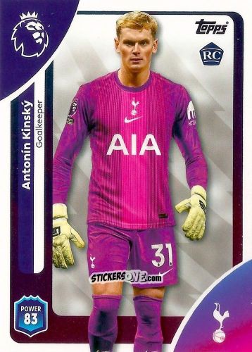 Sticker Antonín Kinský - Premier League 2026 Trading Cards
 n. 254 - Topps