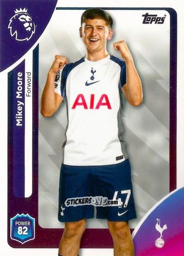 Figurina Mikey Moore - Premier League 2026 Trading Cards
 n. 266 - Topps