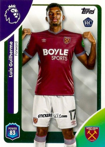 Cromo Luis Guilherme - Premier League 2026 Trading Cards
 n. 285 - Topps
