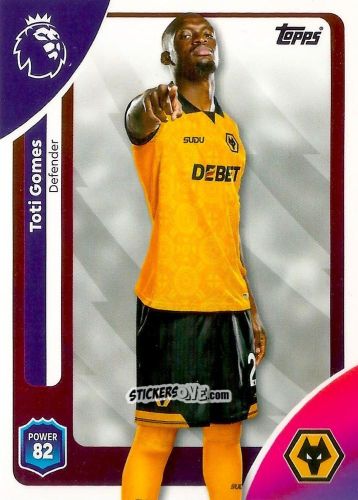 Sticker Toti Gomes - Premier League 2026 Trading Cards
 n. 294 - Topps