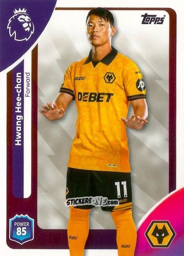 Sticker Hwang Hee-Chan - Premier League 2026 Trading Cards
 n. 301 - Topps
