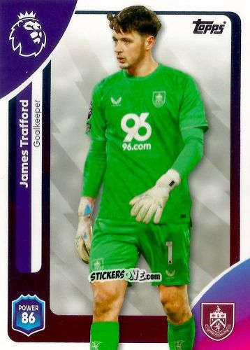 Figurina James Trafford - Premier League 2026 Trading Cards
 n. 308 - Topps