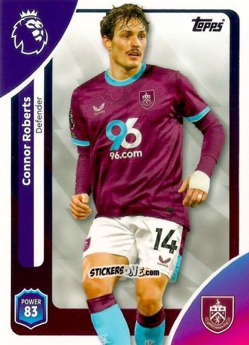 Sticker Connor Roberts - Premier League 2026 Trading Cards
 n. 311 - Topps