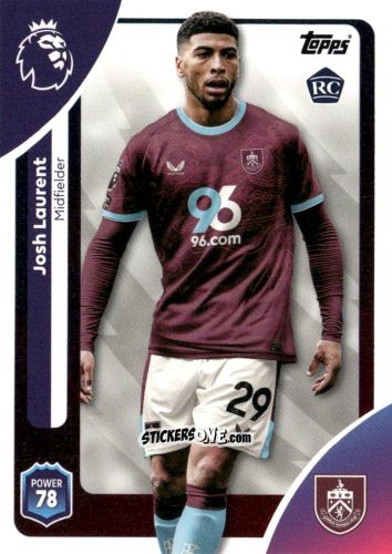 Sticker Josh Laurent - Premier League 2026 Trading Cards
 n. 313 - Topps