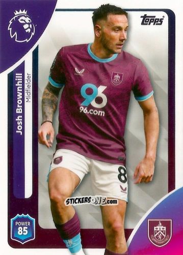 Sticker Josh Brownhill - Premier League 2026 Trading Cards
 n. 315 - Topps