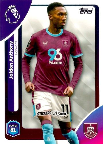 Sticker Jaidon Anthony - Premier League 2026 Trading Cards
 n. 320 - Topps